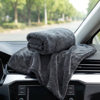 Double Sided Car Drying Towel for Automotive Use Cleaning, Streakless Cloth with 0.3 Denier Microfiber