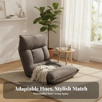 Single-Person Adjustable Floor Sofa Foldable Design Indoor Seating for Dorm Room