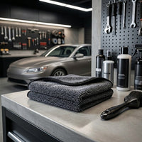 500 GSM Car Drying Towel with Twisted Loop Microfibre, High Absorbency Microfiber Cloths for Detailing, 40x60cm Single-Layer Towel