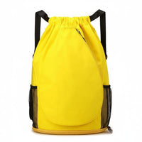 Easy to Carry Badminton Drawstring Backpack Lightweight Tennis Racket Backpack Long-Lasting Tennis Racket Bag Adjustable Straps for Trainees