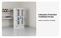 Caustic and Alkali Storage Cabinet Double Lock Lab Reagent Research Storage Enclosure Locker for Research Settings, Factory