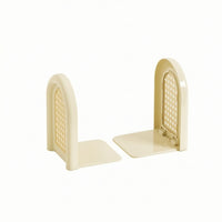 Desktop Bookends Freestanding Bookends with Arched Frame Book End Compact Book Stopper Space-Saving for Students, Study Desks