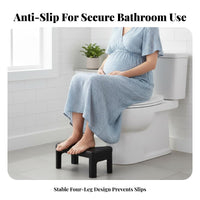 Anti-Slip toilet footrestting Stool Universal Fit C-Shaped Potty Stool Ergonomic Design Footrest Sturdy assistance for Pregnant Women, Healthaware Individuals, Children, Restroom, Small areas, Home