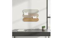 No-Drill Installation Self-Adhesive Pin Board Multi-Functional Felt Bulletin Board Strip DIY Combination Wall Organizer Strip Minimalist Design for Students, Renters, Dormitory, Bedroom, Home Office
