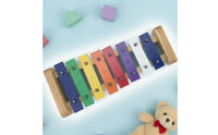 8 Note Glockenspiel Percussion Instrument Colorful Metal Key Glockenspiel Color Coded Keys Hand Knock Piano for Children, Young Children, Kindergarten