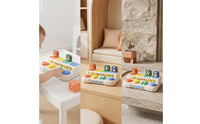 Cause-and-Effect Spring-up-up Animal Toy Interactive Animal Spring-up-up Toy Tactile Fine-Motor for Toddlers, Babies, Preschoolers, Playroom, Daycare, Travel