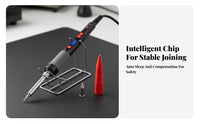 Electric Soldering Iron Quick Heating Electric Solder Pluggable Tip Adjustable Temperature Soldering Pen for Hobbyists, Makers, Workshop, Crafting