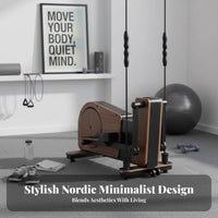 Quiet Operation Home Elliptical Machine Full Body Workout Home Elliptical Instructor Easy to Move Compact Cardio Instructor Non-Slip Pedals for Beginners, Seniors, Apartment, Office