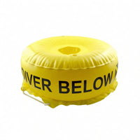PVC Freediving Safety Buoy Glossy Freediving Buoy Rope-Edged Water Sports Gear Top Valve for Freedivers, Divers, Sea Signaling