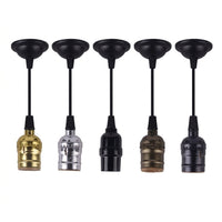 Ceiling Light Pendant Light Fitting with E27 Lamp Bulb Holder, Bakelite Light Fitting with Lock Ring, Hanging Lights, 250W-250V 180°C Resistance
