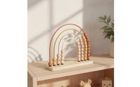 Educational Wooden Abacus Minimalist Rainbow Abacus Early Math Wooden Bead Toy Fine Motor for Children, Classroom