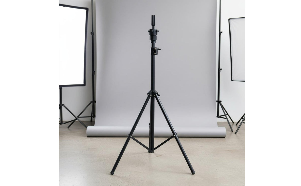 Mannequin Head Tripod Stand 360° Rotatable Top Hairdressing Practice Head Holder Flexible Rotation Cosmetology Mannequin Stand for Beginners, School