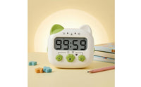 Countdown Clock Desk Timer with Stand Large Display Alarm Clock Silent Classroom Timer Magnetic Back for Student Study Cooking Office Suitable for Children Adults Home Work