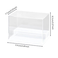 Dustproof Display Box with Steps Stackable Acrylic Display Box High Clarity Showcase Multi-Functional for Shelf, Desk