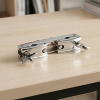Drum Clamp Double-Sided Expansion Clamp Connecting Bracket Chrome-Finished Hardware Adjustable for Drummers, Stage