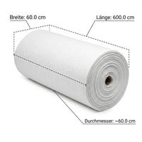 White Weed Control Fabric Geotextile, Pond Liner Mulch Fabric for Garden & Landscaping, Water-Permeable Root Barrier, Gray Drainage Fabric