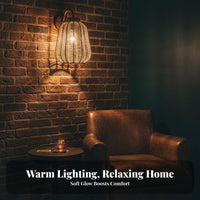 Woven Pendant Light Vintage Styled Rattan Design Lampshade Aesthetic Woven Lamp Shade for Restaurant, Dining Room, Coffee Shop