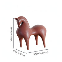 Resin Horse Sculpture Abstract Artistic Horse Sculpture Modern for Living Room, Office