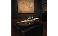 1:1000 Scale USS Missouri Battleship Model Tabletop USS Missouri Model Authentic Warship Realistic for Office, Bookshelf