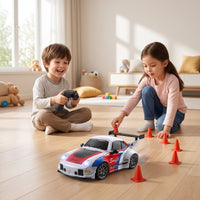 1/24 Scale RC Drift Car Ready-to-Run Toy Low-Traction for Stunt Play, Beginners