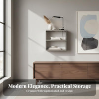 Decorative Background U-Shaped Floating Ledge Modern Design Wall Shelf Space-Saving Storage Rack Multi-Purpose for Collectors, Decorators, Homeowners, Living Room, Bedroom, Kitchen, Bathroom