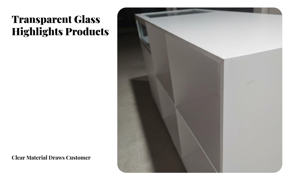 Light Luxury Design Clothing Shop Reception Desk Minimalist Design Boutique Currency Ier Counter Integrated Unit Glass Top Display Cabinet Multi-Functional for Shopkeepers, Business Owners, Receptionists, Boutiques, Checkout Area, Showrooms, Hotel Lobby