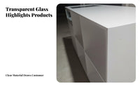Light Luxury Design Clothing Shop Reception Desk Minimalist Design Boutique Currency Ier Counter Integrated Unit Glass Top Display Cabinet Multi-Functional for Shopkeepers, Business Owners, Receptionists, Boutiques, Checkout Area, Showrooms, Hotel Lobby