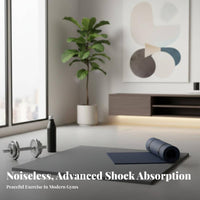 Sound Insulating Shock Absorbing Gym Flooring Noise Reducing Heavy Duty Workout Flooring High Density Weight Room Floor Mat Slip-Resistant for Weightlifters, Fitness Studio