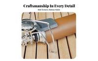 Snap-Button Closure PU Leather Sleeve Cover Textured 250 G Gas Canister Cover Fitted Opening Cylindrical Canister Protector for Campers