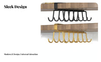 Space-Saving Under-Cabinet Mug Holder Easy to Install Under-Shelf Hook Rack Multi-Purpose Cup Hanger Drilleffortless Installation for Homeowners, Home Cooks, Coffee Enthusiasts, Pantry, Office, Wardrobe