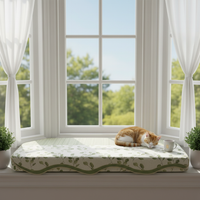 Dopamine Cool-Touch Tencel Bay Window Cushion, All-Season Balcony Tatami Mat, Customizable