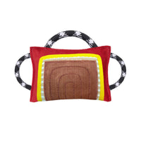 Bite Pillow Double-Stitched Tug Pillow with Handles Heavy-Duty Tug Toy with Rope Handles for Dogs
