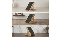 Adjustable Pet Scratching Board Foldable Cat Scratcher with Adjustable Height Standing Cat Scratcher  Wooden Frame for Cats, Small Dogs, Indoor