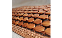Rear Seat Cushion Cooling Rear Seat Mat with Bamboo Slats Ventilated for Summer Travel