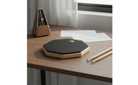 Realistic Feel Drum Practice Pad with Stand Portable Quiet Drum Pad Kit for Drummers, Beginners