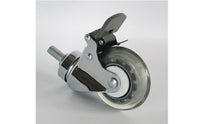 Medical Cart Caster Wheel Floor Protection Threaded Caster Wheel Shock Absorbing for Workshop Equipment