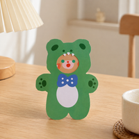 Cute Bear Birthday Greeting Card Ins Style Student DIY Thank You Message Postcard for Girls