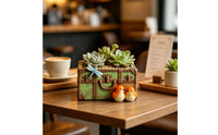 Suitcase Planter Whimsical Suitcase Flower Pot Compact Planter for Bookshelf
