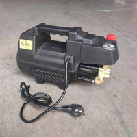 220V Electric Pressure Washer Brass Fittings High-Pressure Washer Built-in Handle Self-Priming Pump Vented Body for Cleaning, Water Pumping
