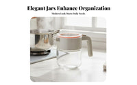 Humidity-Resistant-Resistant Table Seasoning Cellar Food-Grade Material Seasoning Jar with Combined Spoon Lid Single-Hand Glass Condiment Container