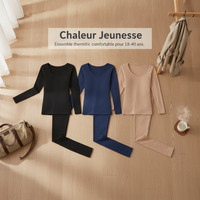 Japanese Ultra-Thin Thermal Underwear Set for Women and Men