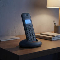 Digital Cordless Phone Navigation Buttons Handheld Cordless Phone Communication Device Polished Plastic Home Electronics