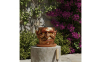 Decorative Head Planter Embossed Head Planter Human Face Pot uncoveredTop Plant Holder Indoor Outdoor Use