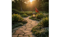 Automatic Solar Cardinal Stake Light Warm Glowing Solar Garden Stake with Cardinal Decorative Outdoor for Gardeners, Homeowners, Planters, Flower Beds, Pathways, Patio