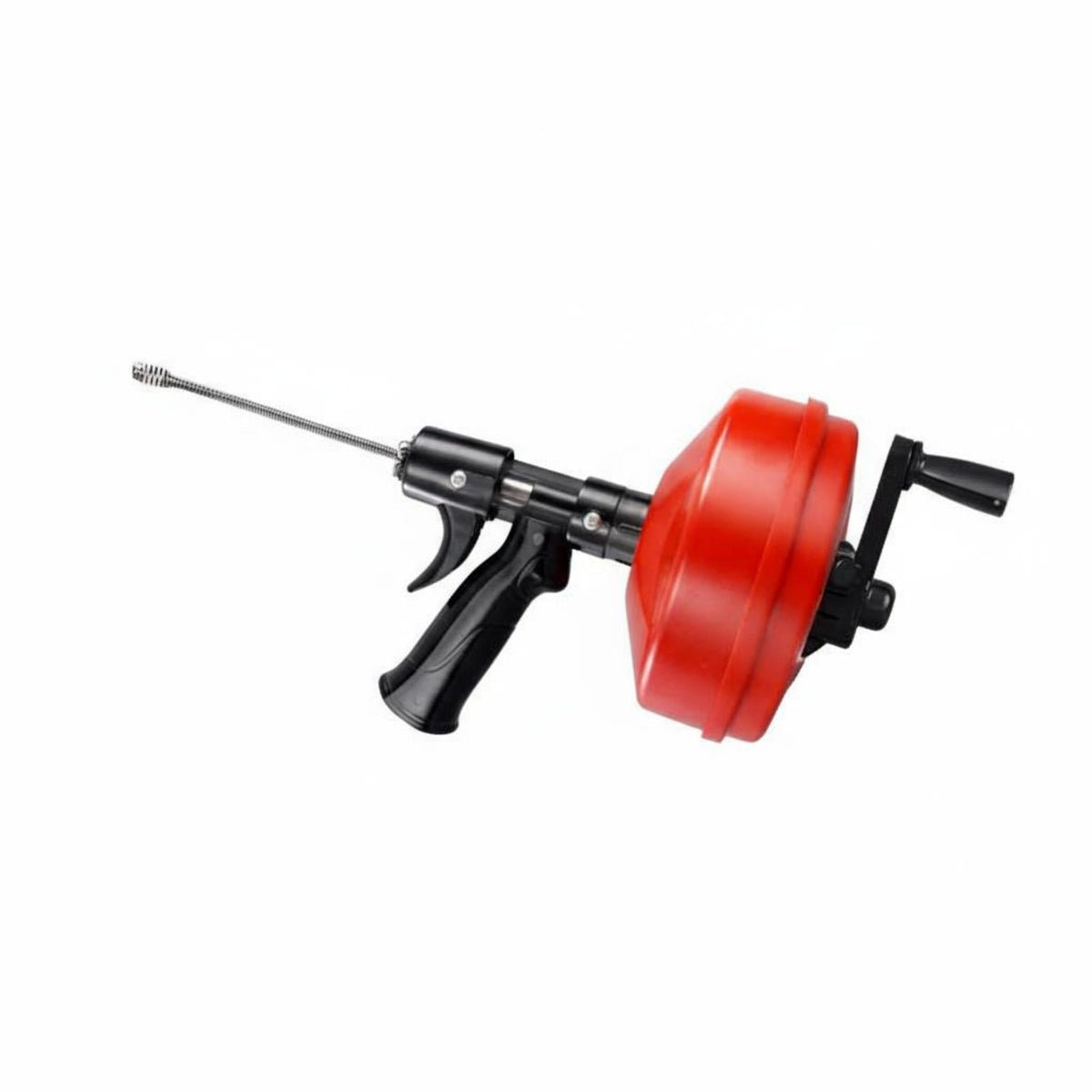 Flexible Cable Electric Drain Auger Automatic Feed Plumbing Snake Tool Double Operation for Homeowners, Renters, Bathtub, Sewer Line