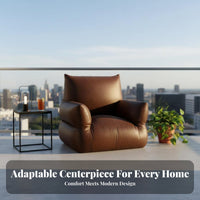 Reclining and Sleepable Single Person Floor Lounger Retro design Lounge Chair fashionable Design Home Seating No Assembly Required for Young Adults, Students, Apartment Dwellers, Bedroom, Balcony, Living Room, perusing corner