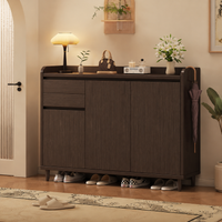 Modern Minimalist Shoe Rack 120cm Width Shoe Cabinet Entrance Storage Footwear Cabinet