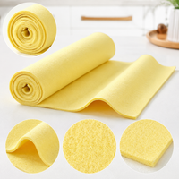 Loofah Dish Cloth, Oil-Absorbing, Easy-to-Clean Thick Plant Fiber Kitchen Cleaning Sponge Cloth