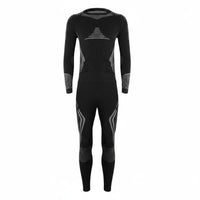 Ski Thermal Underwear Breathable Thermal Compression Set Multi-Directional Stretch Long Johns for Men