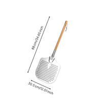 Pizza Peel with Wooden Handle Perforated Pizza Peel Detachable for Kitchen